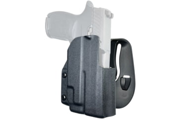 Image of Black Scorpion Outdoor Gear OWB Paddle Holster, Sig Sauer P320 Compact w/ TLR-7A, Right Hand, Black, HC03-PADDLE-P3204TLR