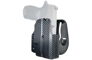Image of Black Scorpion Outdoor Gear OWB Paddle Holster, Sig Sauer P320 Compact w/ TLR-7A, Right Hand, Carbon Fiber, HC03-PADDLE-P3204TLR7