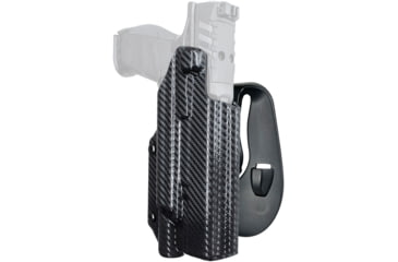 Image of Black Scorpion Outdoor Gear OWB Paddle Holster, Walther PDP 5in w/ X300, Right Hand, Carbon Fiber, HC03-PADDLE-PDP5X300CFRH