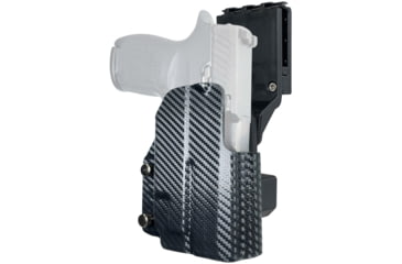 Image of Black Scorpion Outdoor Gear Pro Competition OWB Holster, Sig Sauer P320 Compact w/ TLR-7A, Right Hand, Carbon Fiber, HC04-USPSA-P3204TLR7-CFRH