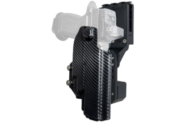 Image of Black Scorpion Outdoor Gear Pro Competition OWB Holster, Sig Sauer P320 Full Size w/ TLR-7/TLR-8, Right Hand, Carbon Fiber, HC04-USPSA-P320X5TLR8CFRH