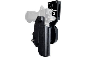 Image of Black Scorpion Outdoor Gear Pro Heavy Duty Competition Kydex OWB Holster, Sig Sauer P320 Full Size w/ TLR-7/TLR-8, Right Hand, Black Shell Black, HCD1-USPSABS-P