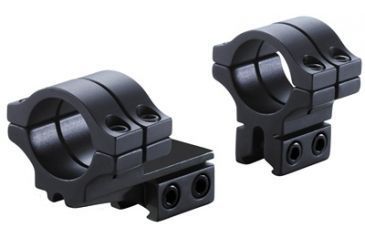 Image of Model 278 1in Long Double Strap Offset Dovetail Rings,Matte Black