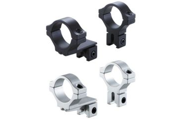 Image of BKL Technologies Model 374 0.6in Long Offset Dovetail Rings, Black, Silver