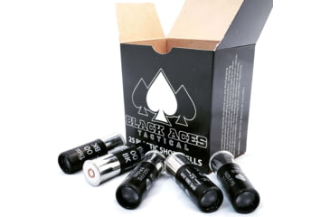 Image of Black Aces Tactical 12 Gauge, #00 Buck, 9 Pellet, 2 3/4in, 1425 ft/s, Zink Coated Steel, Centerfire Shotgun Buckshot Ammo, 25 Rounds, BAT-00-1425