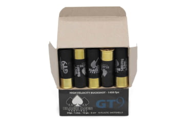 Image of Black Aces Tactical GT9 Turkey 12 Gauge, #00 Buck, 9 Pellet, 2 3/4in, 1450 ft/s, Plastic Shell Centerfire Shotgun Buckshot Ammo, 10 Rounds, BATGT9BUCKSINGLE