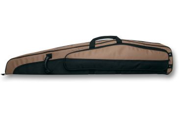 Image of Bulldog Cases &amp; Vaults Hybrid Magnum Double Rifle Shotgun Case 50In Black With Brown Trim