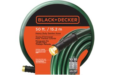 Image of Black &amp; Decker 5/8in x 50ft Heavy Duty Garden Hose, Green BD70203