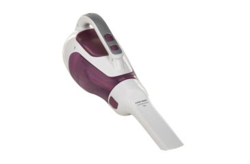 Image of Black &amp; Decker Dustbuster 12-Volt Cordless Cyclonic Hand Vacuum, White/Purple CHV1210
