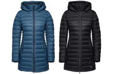Image of Black Diamond Access Full Length Down Parka - Women's, Azurite, Black