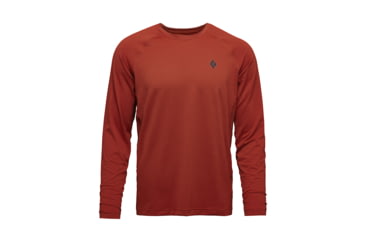 Image of Black Diamond Alpenglow Long Sleeve Crew - Mens, Burnt Sienna, Medium, AP7520926044MED1
