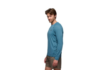 Image of Black Diamond Alpenglow Long Sleeve Crew - Mens, Creek Blue, Medium, AP7520924064MED1
