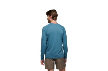Image of Black Diamond Alpenglow Long Sleeve Crew - Mens, Creek Blue, Medium, AP7520924064MED1