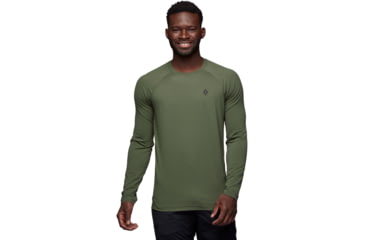 Image of Black Diamond Alpenglow Long Sleeve Crew - Mens, Tundra, Medium, AP7520923010MED1