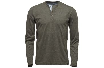 Image of Black Diamond Attitude Mens Long Sleeve Henley Shirt, Sergeant, Medium, APCY26301MED1