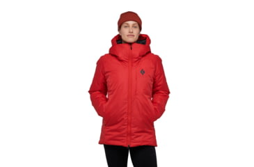 Image of Black Diamond Belay Parka - Womens, Coral Red, Extra Large, AP7440136050XLG1