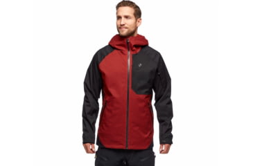 Image of Black Diamond Boundary Line Insulated Jck - Mens, Dark Crimson/Black, Large, AP7460609162LRG1