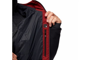 Image of Black Diamond Boundary Line Insulated Jck - Mens, Dark Crimson/Black, Large, AP7460609162LRG1
