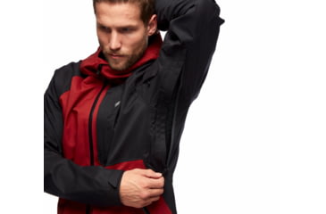 Image of Black Diamond Boundary Line Insulated Jck - Mens, Dark Crimson/Black, Large, AP7460609162LRG1