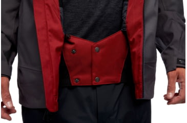 Image of Black Diamond Boundary Line Mapp Insul Jck - Mens, Dark Crimson/Carbon, Medium, AP7461809163MED1
