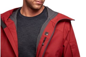 Image of Black Diamond Boundary Line Mapp Insul Jck - Mens, Dark Crimson/Carbon, Medium, AP7461809163MED1