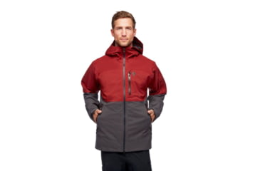 Image of Black Diamond Boundary Line Mapp Insul Jck - Mens, Dark Crimson/Carbon, Medium, AP7461809163MED1