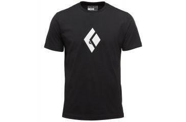 Image of Black Diamond Climb Icon Logo Mens Short Sleeve Tee Shirt, Black, Extra Large, APM3QN015XLG1