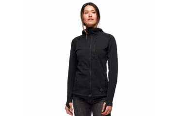 Image of Black Diamond Coefficient Fleece Hoody - Womens, Black, Medium, AP7440210002MED1