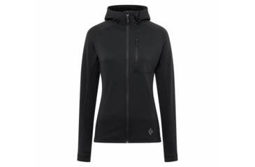 Image of Black Diamond Coefficient Fleece Hoody - Womens, Black, Medium, AP7440210002MED1