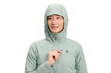 Image of Black Diamond Coefficient Storm Full Zip Hoody - Womens, Agave, Medium, AP7440693061MED1
