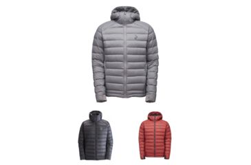 Image of Black Diamond Cold Forge Hooded Insulated Jacket - Men's, Ash, Black, Red Oxide