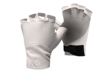 Image of Black Diamond Crack Gloves, White, Large, BD8018691006LG-1