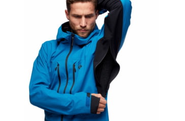 Image of Black Diamond Dawn Patrol Hybrid Shell Jacket - Men's, Kingfisher, Large, AP7450044015LRG1