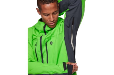 Image of Black Diamond Dawn Patrol Hybrid Shell Jacket - Men's, Vibrant Green, Small, AP7450043048SML1