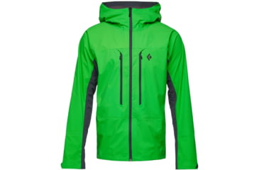 Image of Black Diamond Dawn Patrol Hybrid Shell Jacket - Men's, Vibrant Green, Small, AP7450043048SML1