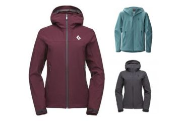 Image of Black Diamond Dawn Patrol Shell Jacket - Women's, Bordeaux, Caspian, Smoke