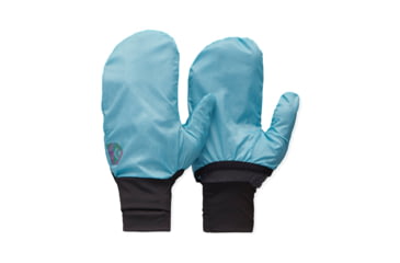 Image of Black Diamond Deploy Wind Hood Gloves, Carbon/Glacier, Extra Small, BD8017429642XSM1