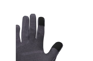Image of Black Diamond Deploy Wind Hood Gloves, Carbon/Glacier, Large, BD8017429642LRG1