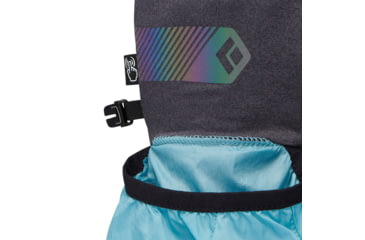 Image of Black Diamond Deploy Wind Hood Gloves, Carbon/Glacier, Large, BD8017429642LRG1