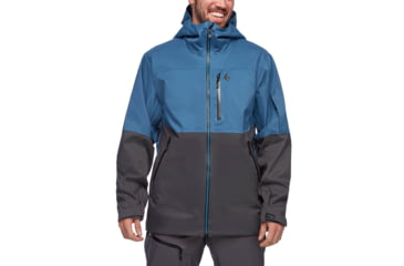 Image of Black Diamond Deploy Wind Shell - Mens, Astral Blue-Carbon, Medium, AP7461809044MED1