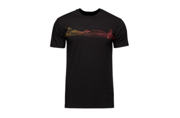 Image of Black Diamond Desert Lines Short Sleeve Tee - Mens, Black, Small, AP7302280002SML1