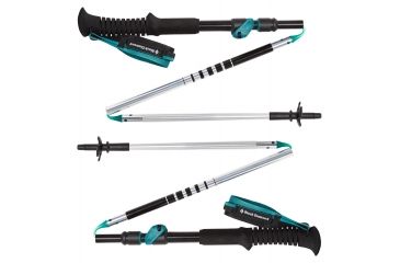 Image of Black Diamond Distance FLZ Womens Z Trekking Poles, Evegreen, 125 cm BD11220700001251
