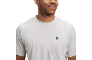Image of Black Diamond Distance Short Sleeve Tech Tee - Mens, Alloy, Extra Large, AP7520061000XLG1