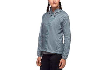 Image of Black Diamond Distance Wind Shell Jacket - Womens, Blue Ash, Extra Large, AP7470224006XLG1