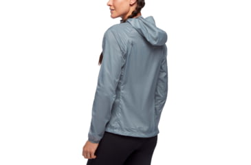 Image of Black Diamond Distance Wind Shell Jacket - Womens, Blue Ash, Large, AP7470224006LRG1