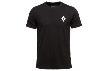 Image of Black Diamond Equipment For Alpinist Short Sleeve T-Shirt - Mens, Black, Extra Large, APYL4X015XLG1