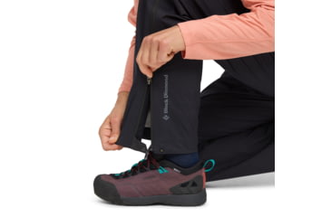 Image of Black Diamond Fineline Stretch Full Zip Pants - Womens, Black, Medium/Short, AP7410450002MED1