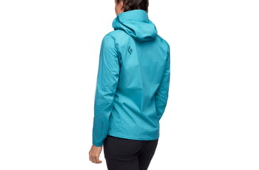 Image of Black Diamond Fineline Stretch Rain Shell - Womens, Aqua Verde, Medium, APG3E83019MED1