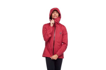 Image of Black Diamond Fineline Stretch Rain Shell - Womens, Wild Rose, Medium, APG3E86012MED1