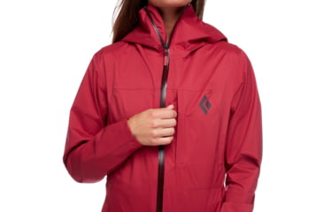 Image of Black Diamond Fineline Stretch Rain Shell - Womens, Wild Rose, Medium, APG3E86012MED1